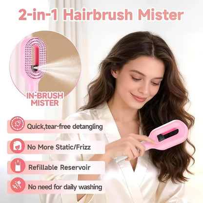 MistGlide 2-in-1 Hair Brush