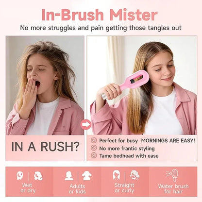 MistGlide 2-in-1 Hair Brush